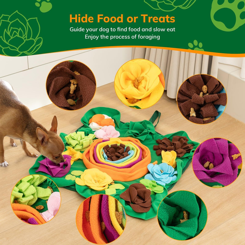 PUHOHUN Snuffle Mat easy-clean setup featuring machine washable design.
