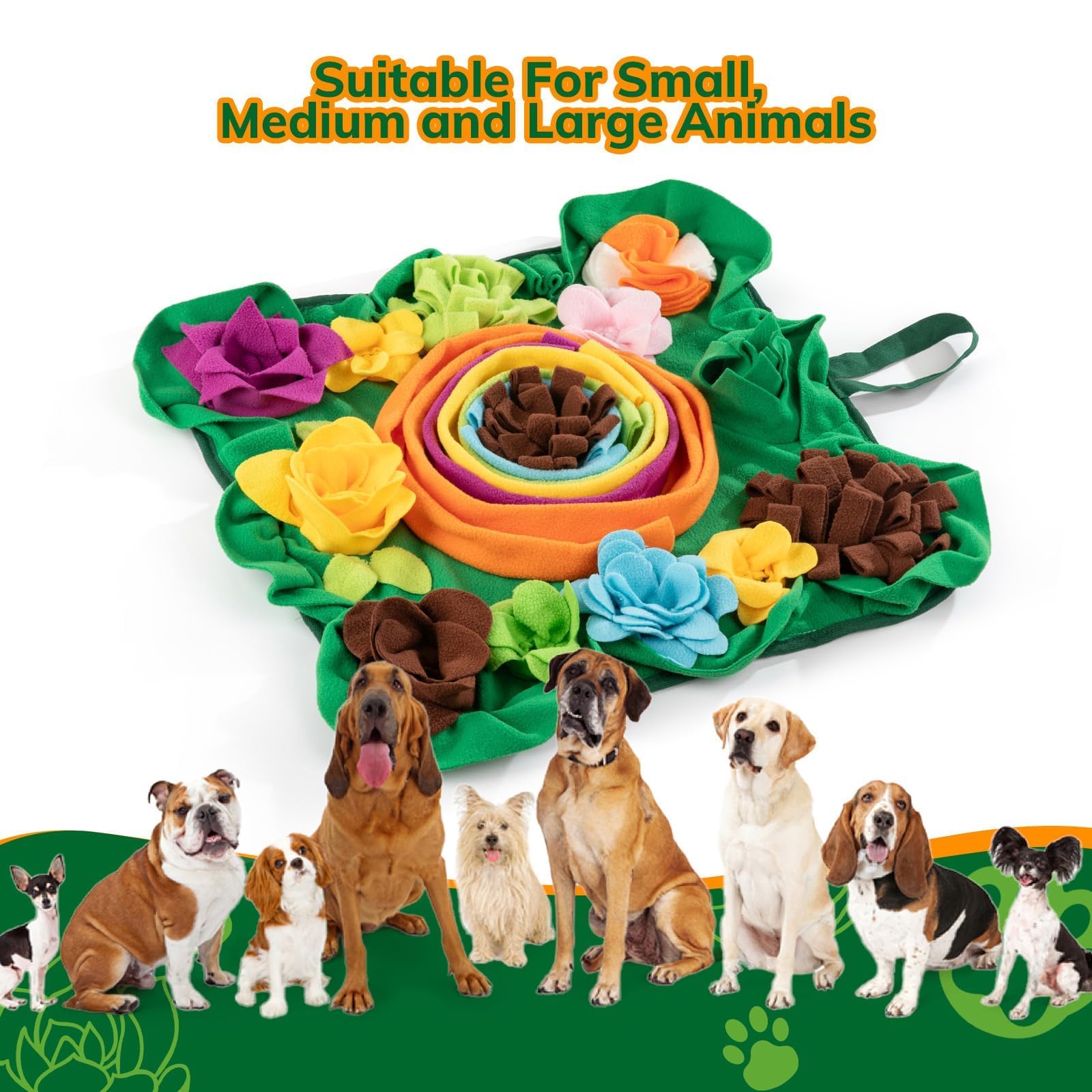 PUHOHUN Snuffle Mat olfactory-training shot emphasizing nose-first exploration and scent skills.