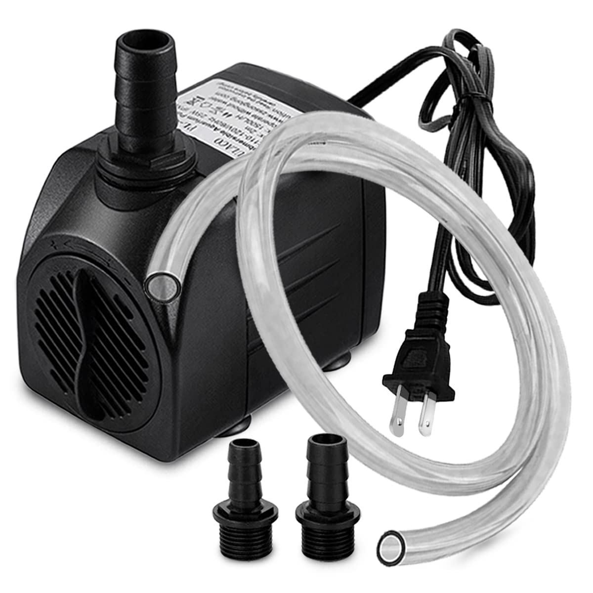 Pulaco 400GPH submersible pump front view for quiet pond circulation
