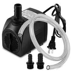 Pulaco 400GPH submersible pump front view for quiet pond circulation