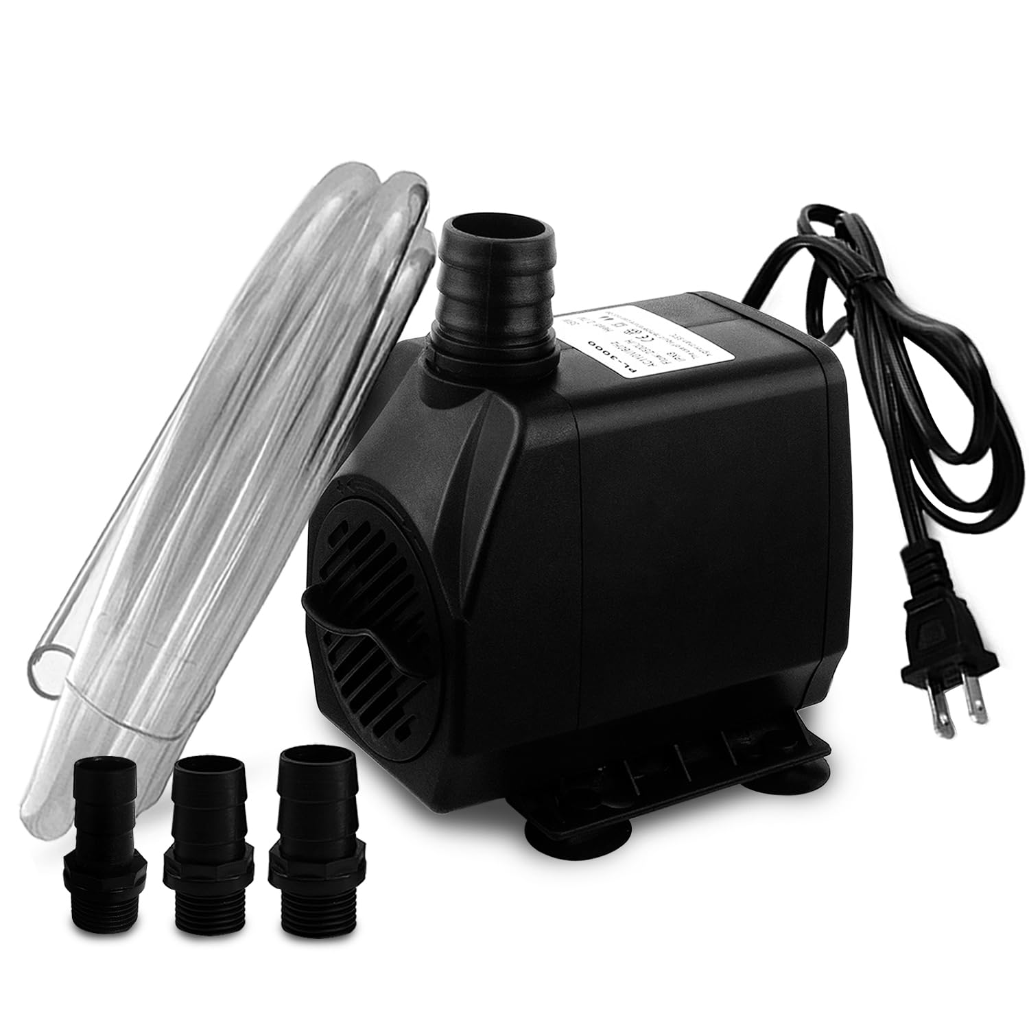 Pulaco 800GPH submersible pump compact design for quiet pond fountain use