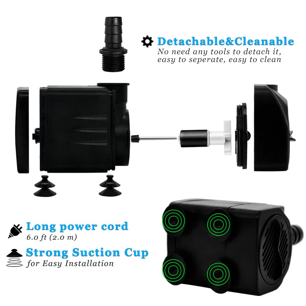 Pulaco pump used in an aquarium for reliable water circulation