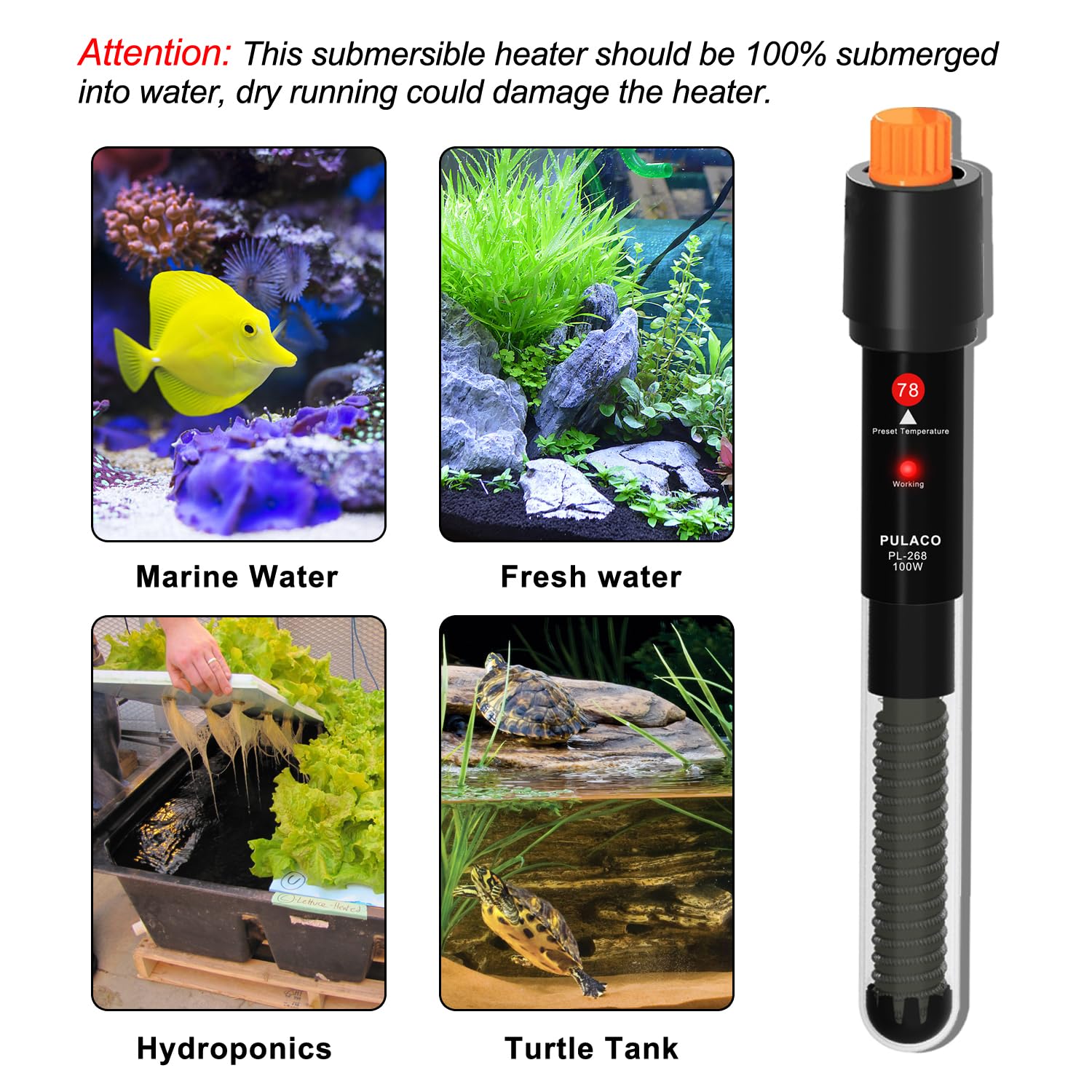 Instalación segura con dos ventosas en el acuario