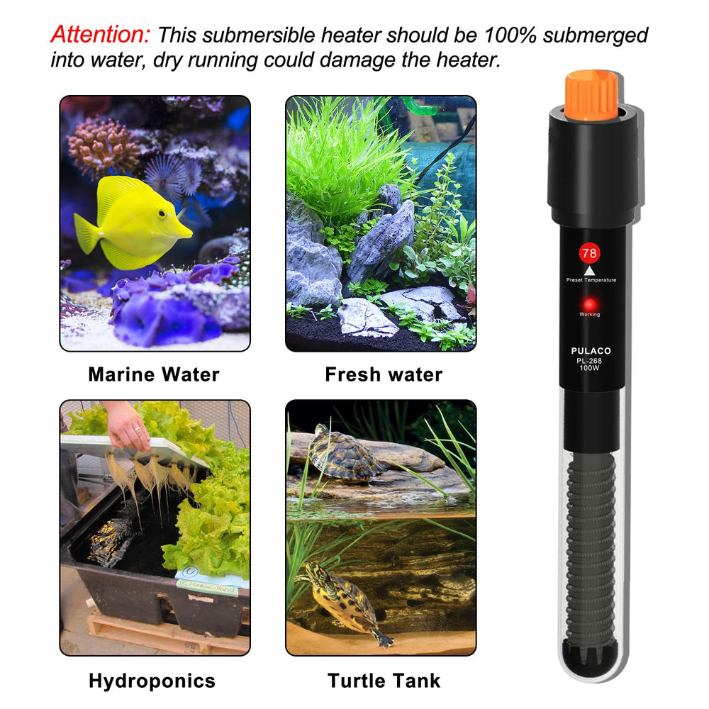 Instalación segura con dos ventosas en el acuario