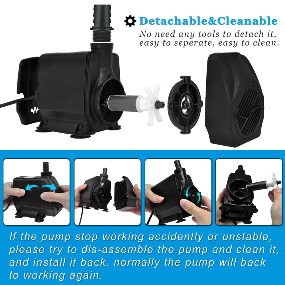 Pulaco pump durable motor delivering reliable water circulation in ponds and tanks