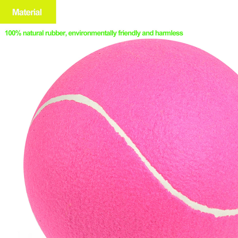 PULEEBO giant tennis ball in outdoor play, perfect for yard and park.