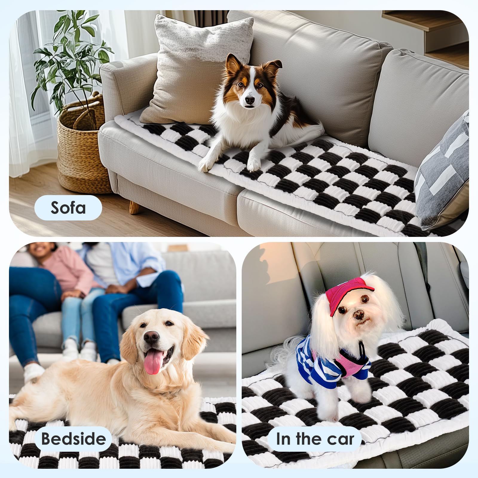 PulseFay couch cover versatile use as window sill cushion or bedside blanket.