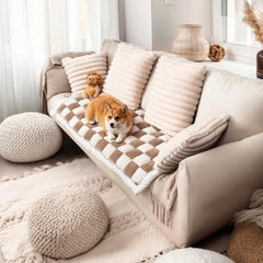 PulseFay dog couch cover velvet fabric emphasizes soft texture and pet comfort