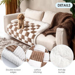 PulseFay velvet soft brown cover displays luxurious texture for cozy lounging.