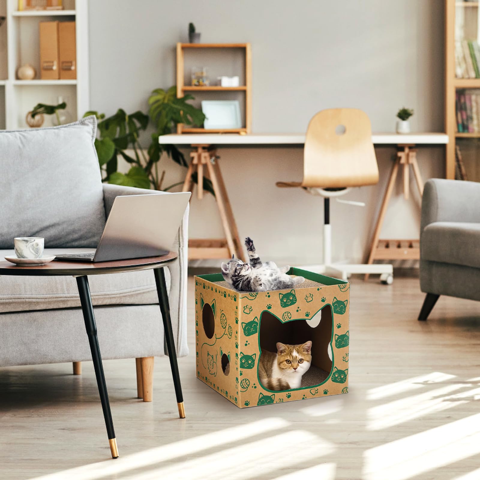 Pumtus gift-ready cat house set for cat lovers