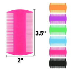 Pumtus double-sided comb with dense and sparse teeth for flea removal and detangling.