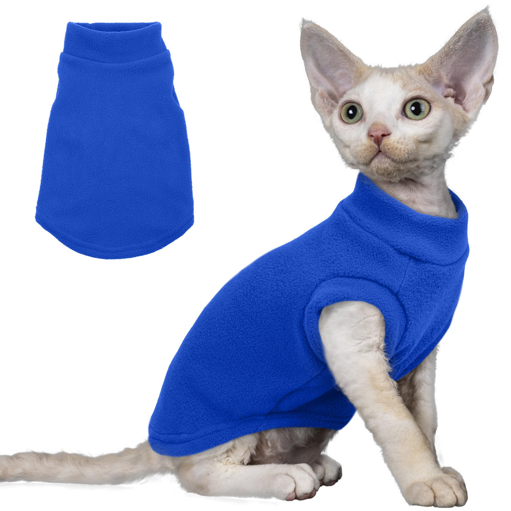PUMYPOREITY cat sweater close-up shows plush fleece for cozy winter warmth.