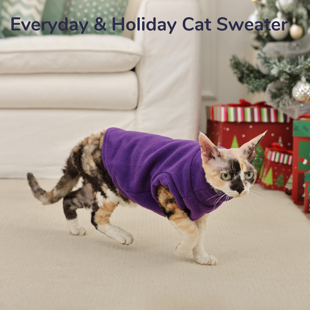 PUMYPOREITY machine-washable pet sweater ready for quick cleanup after adventures.