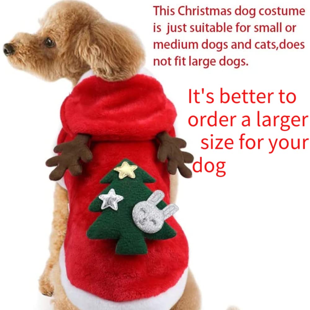 Puoyis disfraz navideño para perro con diseño impreso en tres dimensiones y llama la atención