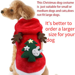 Puoyis disfraz navideño para perro con diseño impreso en tres dimensiones y llama la atención