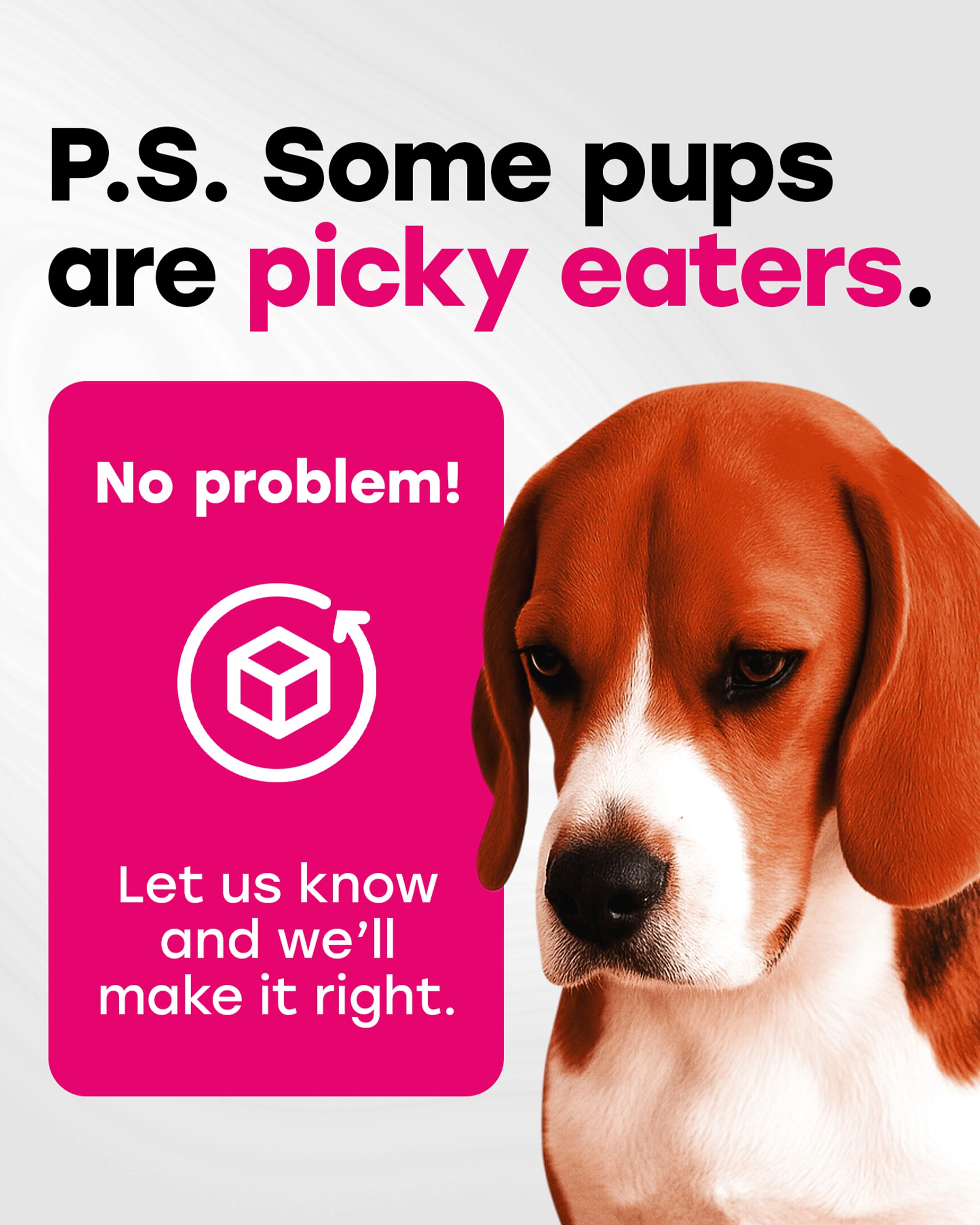 Pup Choice omega-3 rich formula emphasizes shiny coat and healthy fats.