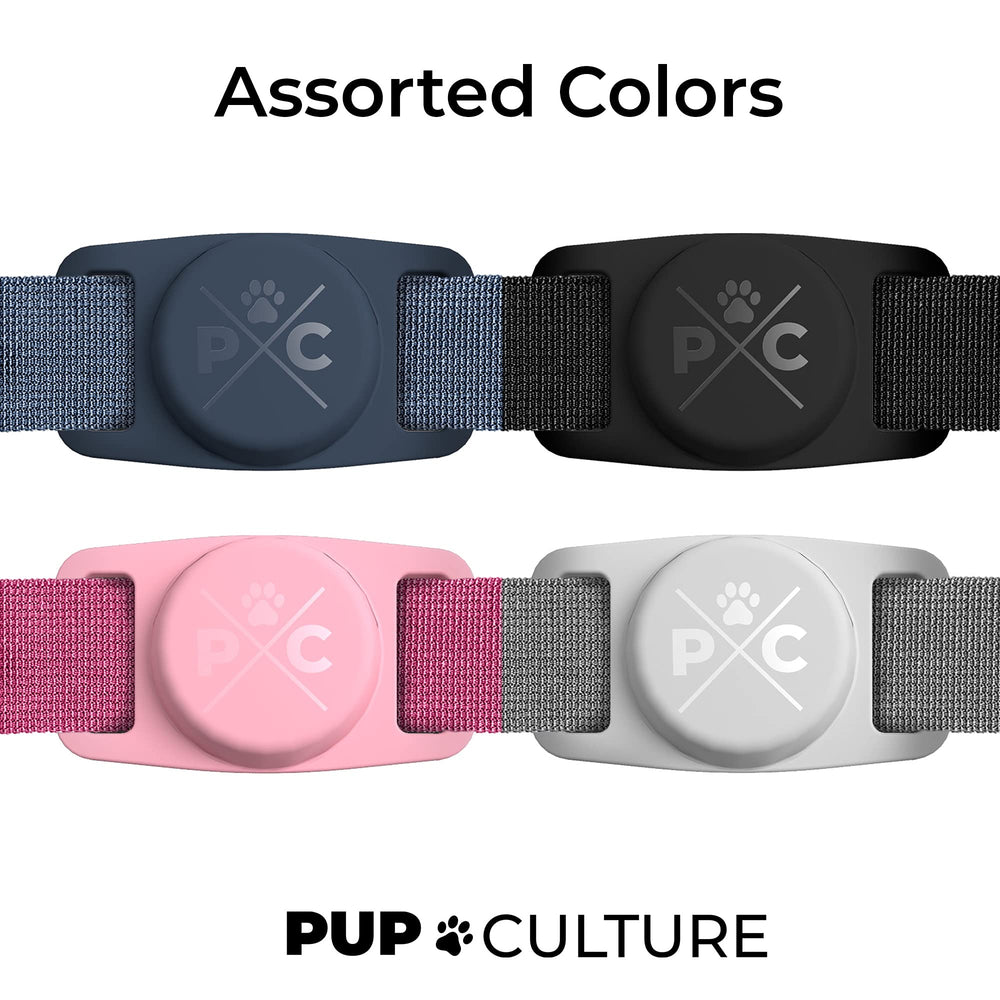 Pup Culture AirTag Dog Collar Holder two-pack for households with multiple pets.