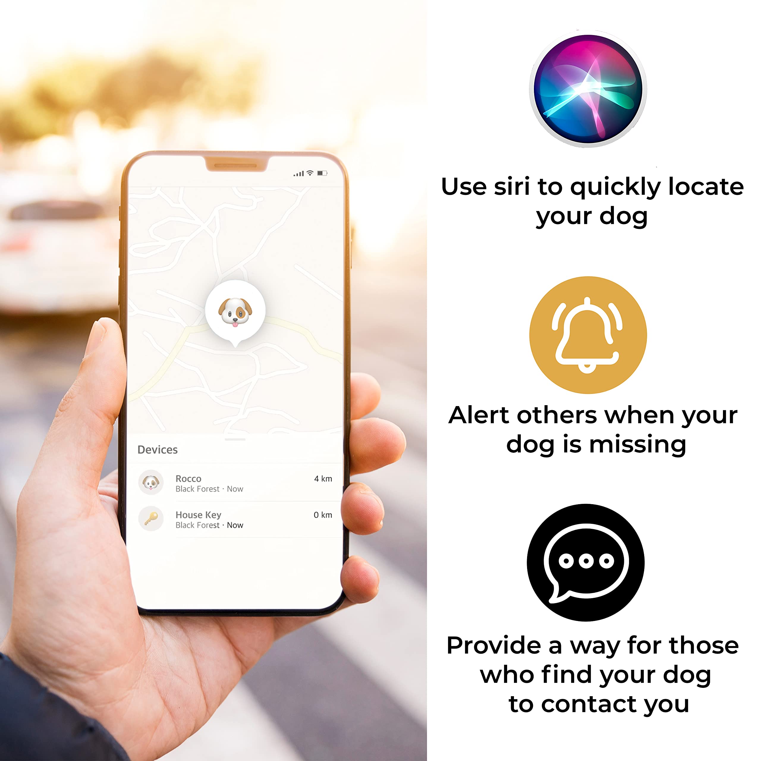 Pup Culture AirTag Holder waterproof with IP67 context image