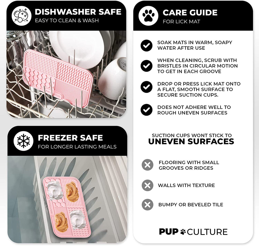 Pup Culture distraction-friendly design aids grooming and bathing routines.