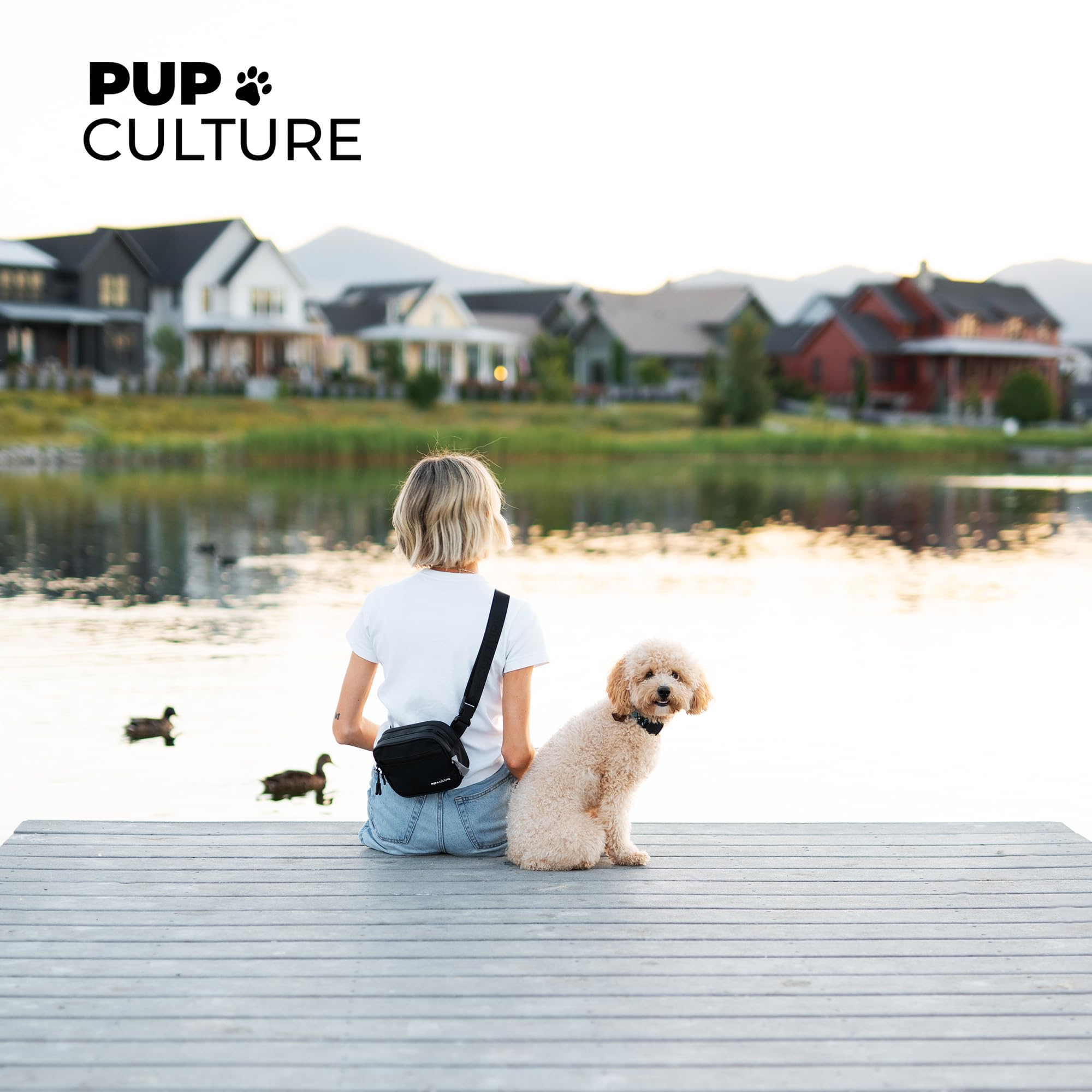 Pup Culture compact bag fits essential rewards for on-the-go training.