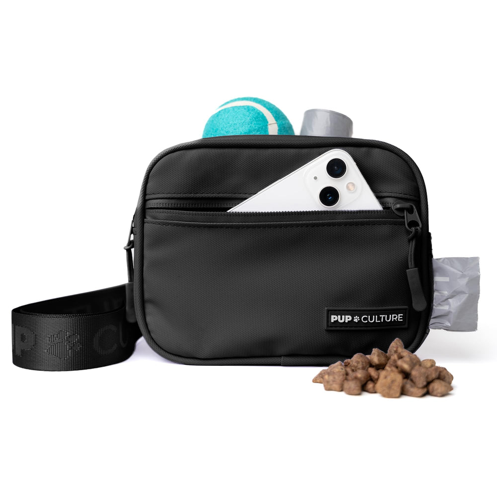 Pup Culture dog treat pouch with removable bag for easy cleaning on the go