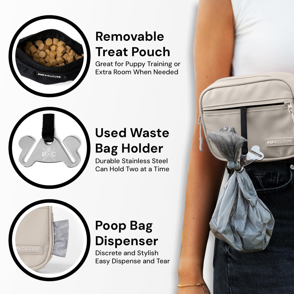 Pup Culture dog walking bag styled for everyday adventures