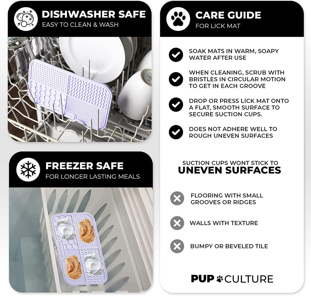Pup Culture lick-mat two-pack used for dental and digestive care.
