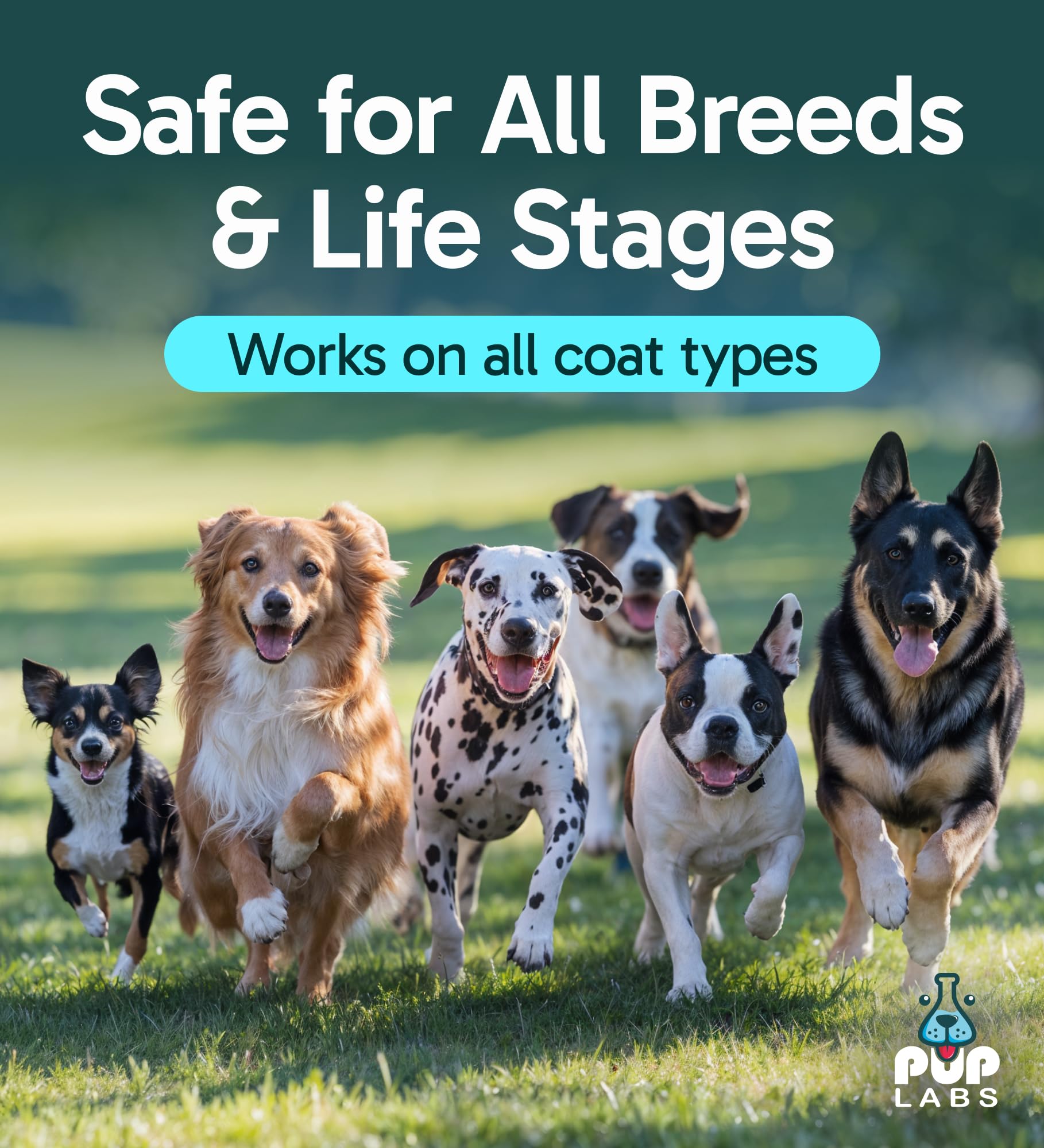 Pup Labs K9 Soothe spray USA-made vet-approved formula supports safe dog care.