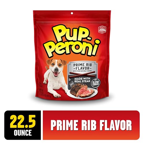 Pup-Peroni Prime Rib tender-texture close-up highlights a chewy, satisfying bite