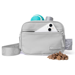 Pup Culture crossbody dog treat pouch shown for hands-free training convenience.