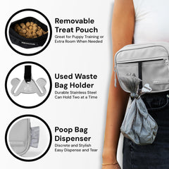 Pup Culture washable treat bag shown for easy cleaning after treat time.