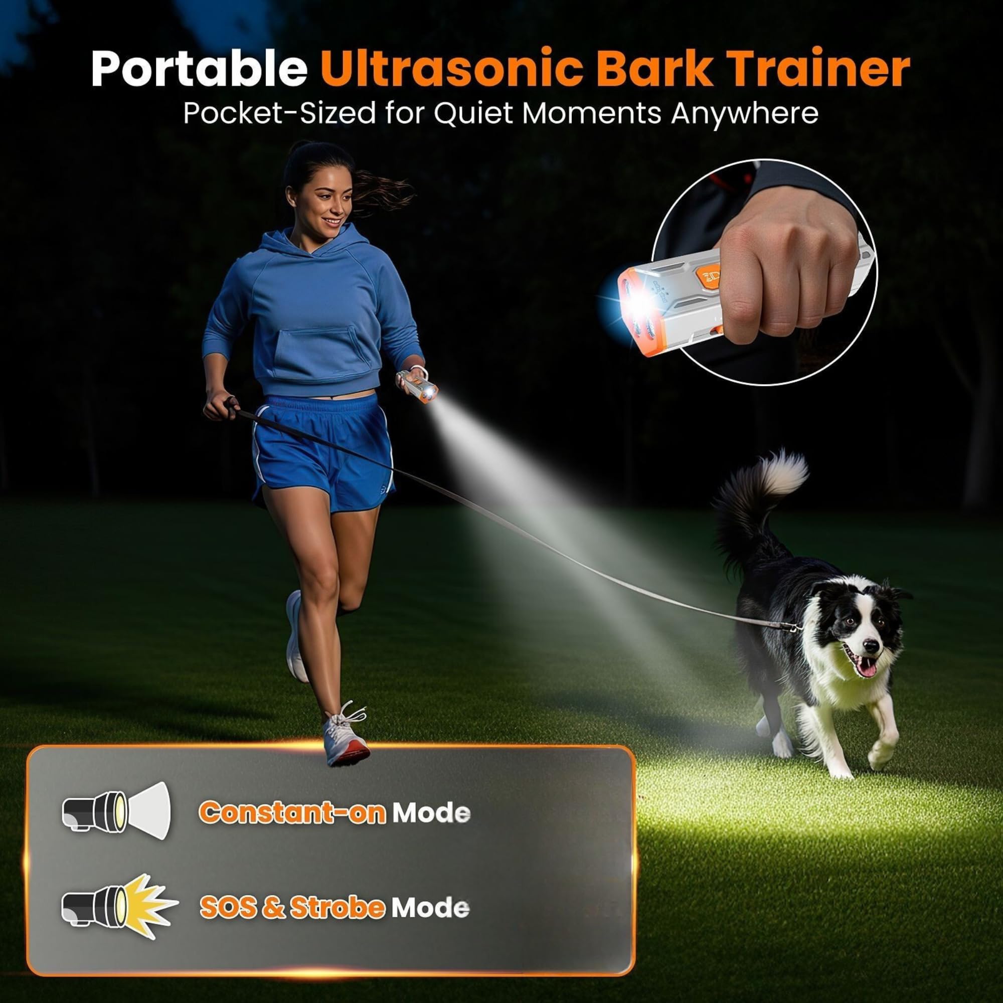 PupDepo indoors scene demonstrating easy handling and barking control
