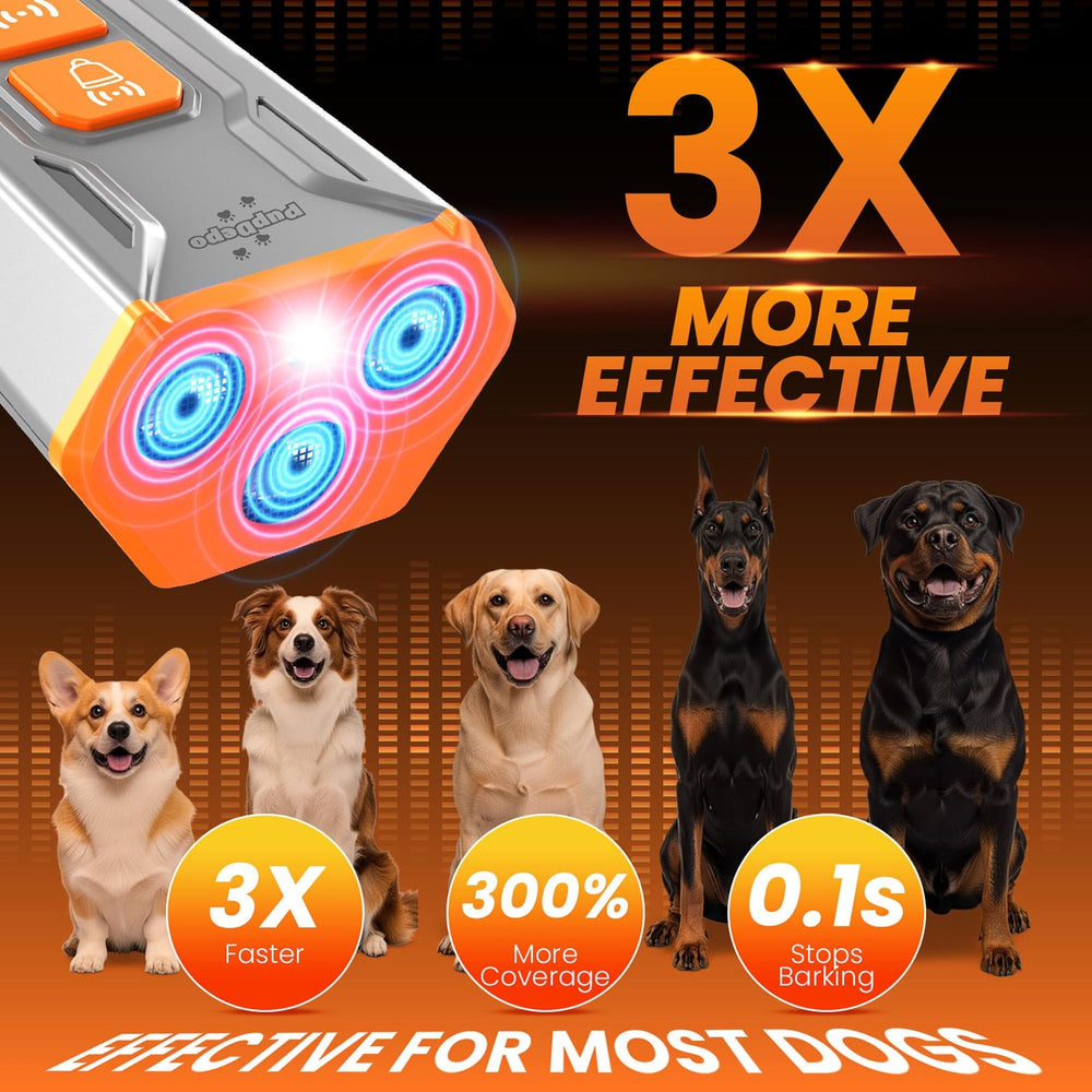 PupDepo bark deterrent side angle highlighting comfortable grip and portability
