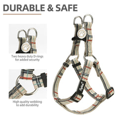 Pupteck no-pull harness side-fit demonstrates even pressure for breathing comfort.