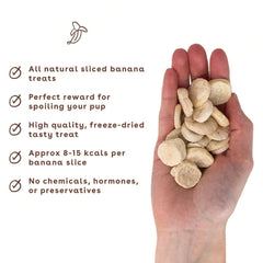 Pupford banana chip treat puppy reward ideal for positive reinforcement during training