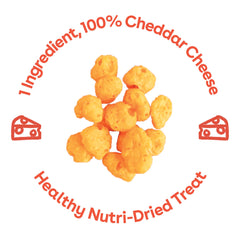 Pupford Cheese Crunchies bag back lists nutrition and ingredients for healthy snacking.
