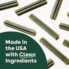 Pupford Dental Chews daily-use size shows ideal 4-inch stick for routine.