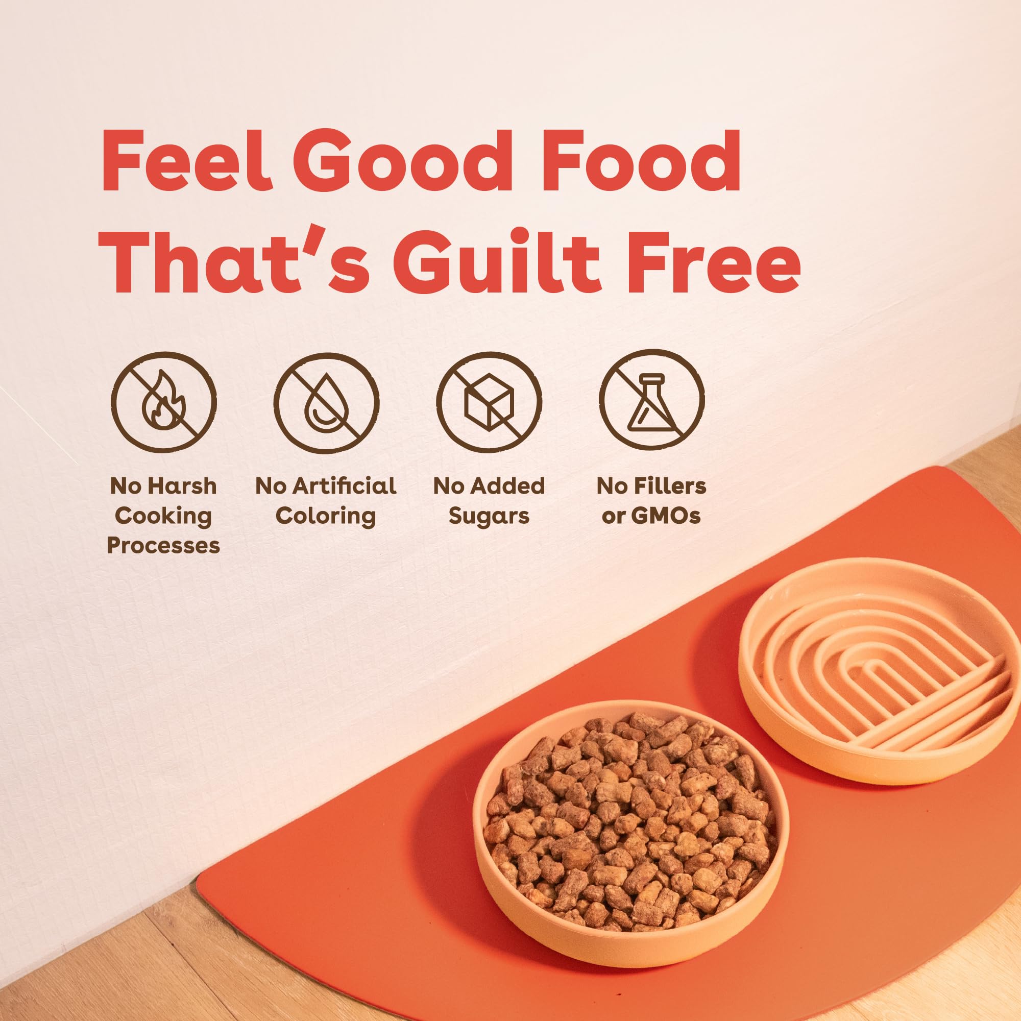 Pupford Good Dog Food freeze-dried raw texture demonstrates quick, convenient feeding without mess.