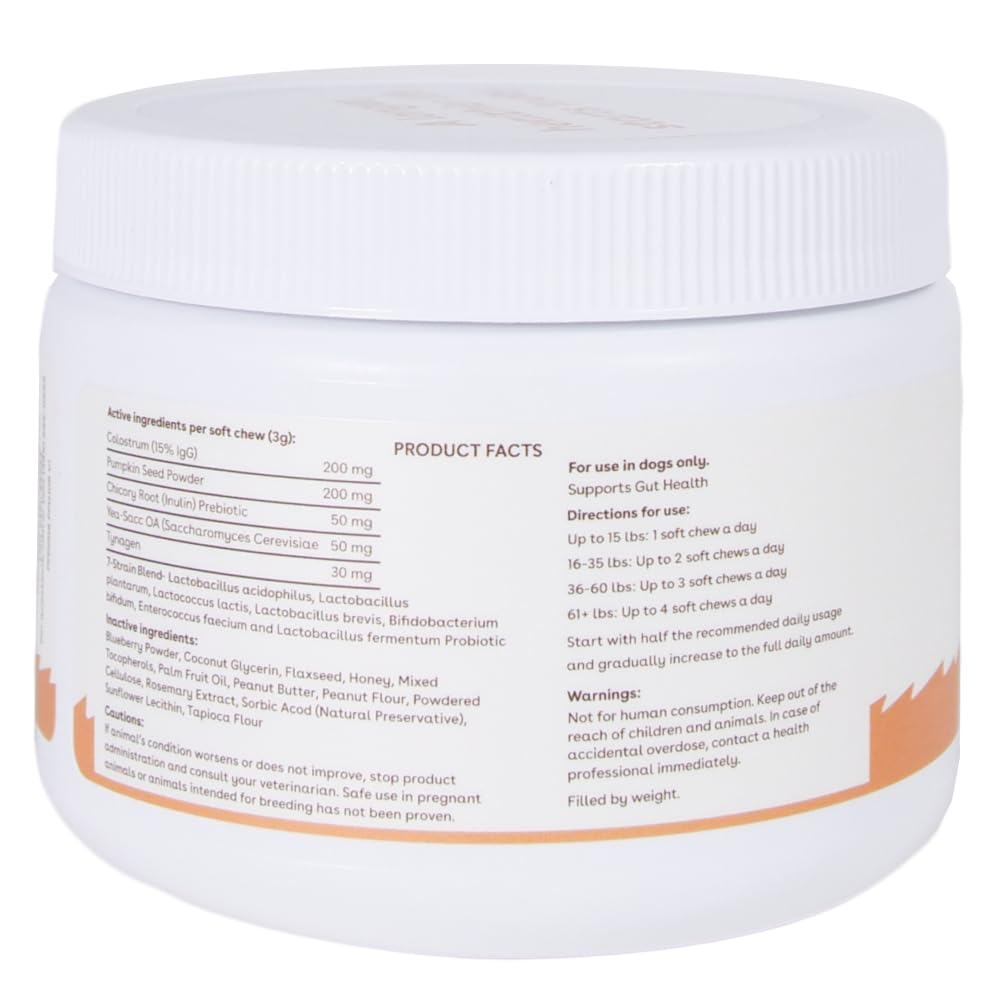 Pupford Gut Health & Immunity chews portion pack highlights convenient daily dosing.