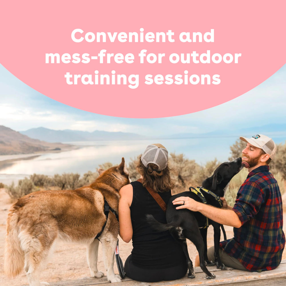 Pupford mess-free treats help keep hands clean during long training sessions.