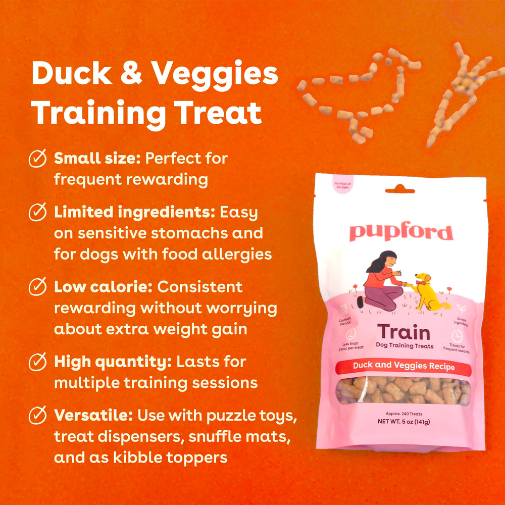 Pupford quick-reward training treats in compact bites for dogs and puppies
