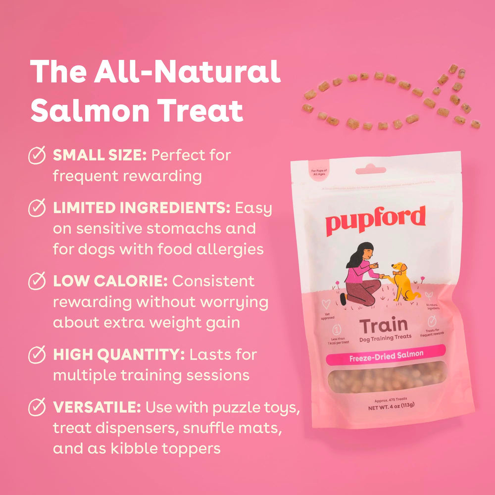 Pupford two-ingredient bites salmon highlight simple all-natural snack moments