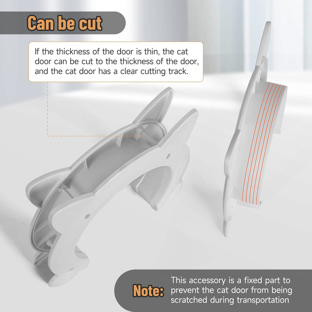 PUPIHOM cat door interior quiet operation reduces flap noise