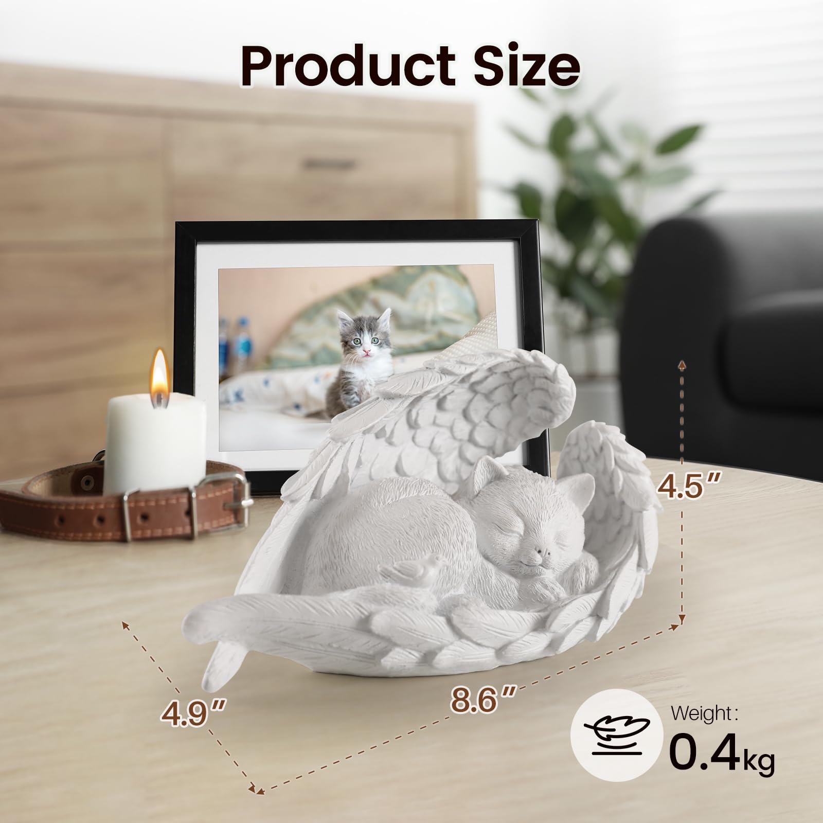 PUPIHOM weatherproof resin memorial stone ready for outdoor use