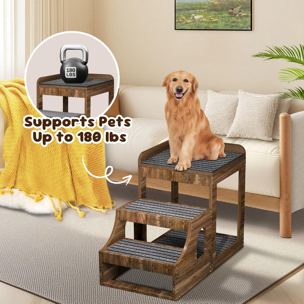PUPIHOM solid wood construction supports up to 180 lbs for durability