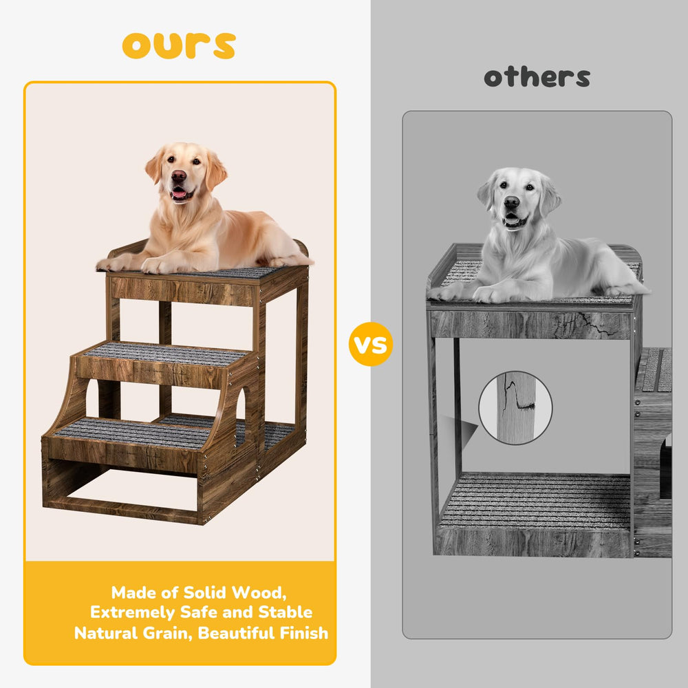 PUPIHOM elevated pet bed beside a window invites sun and watching the world