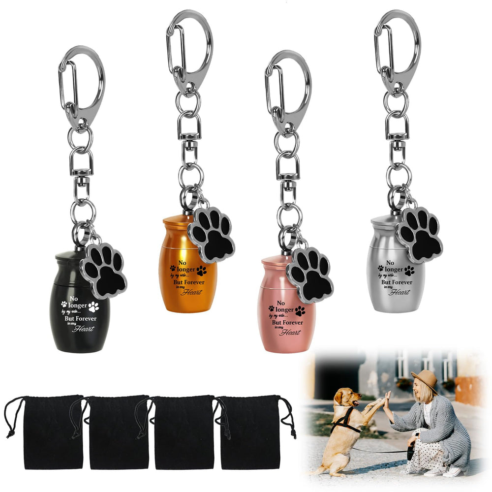PUPIHOM pet urns keychain with dog paw charm keeps memories close