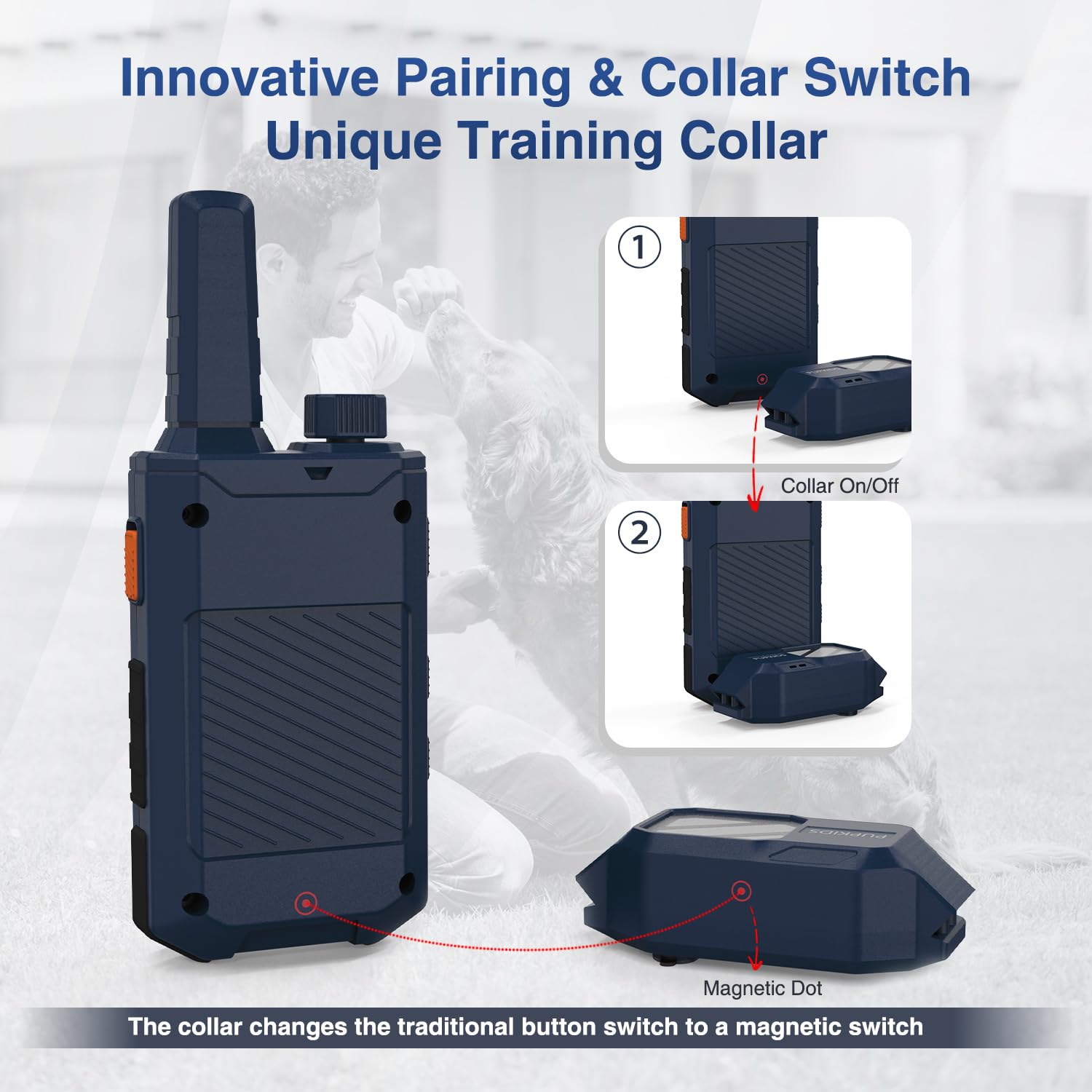 PUPKIDS adjustable neck size collar fits large dogs 20-140 lbs.