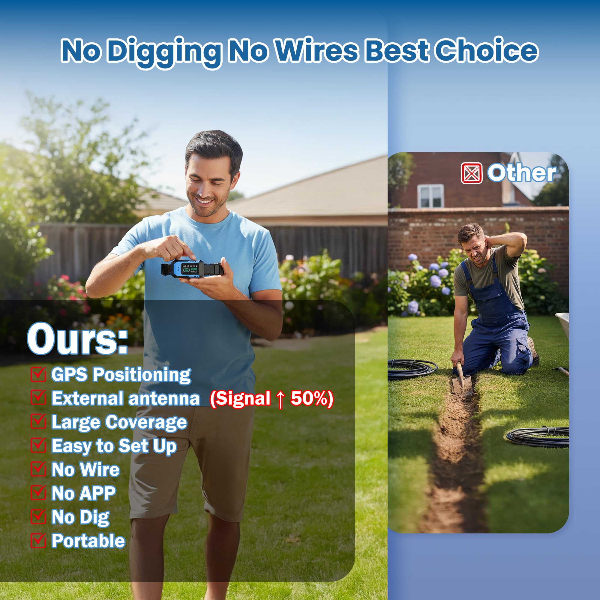 PUPKIDS GPS fence portable use on beach or camp shows versatile outdoor setup.