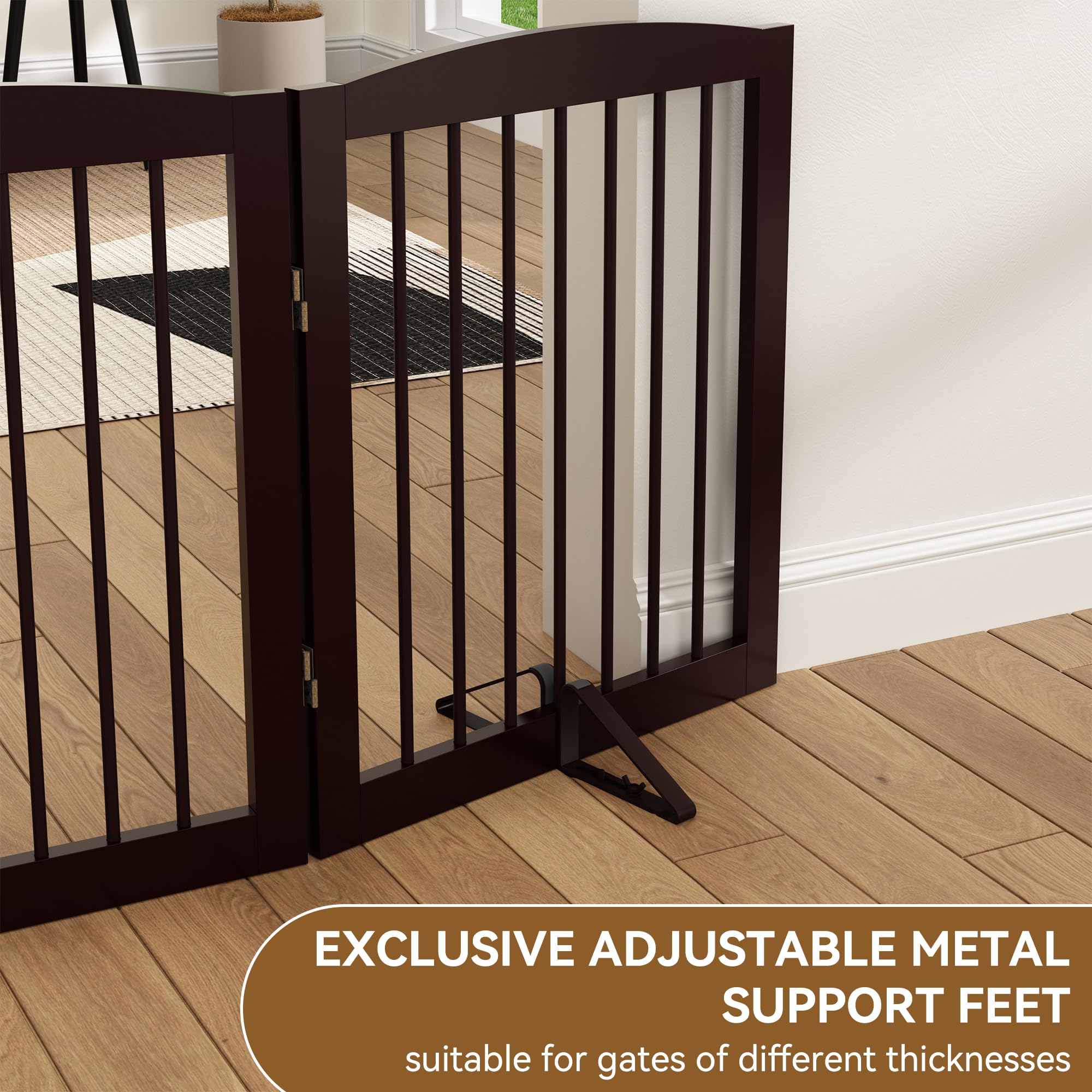 PUPETPO adjustable groove feet adapt to gate thicknesses for a custom fit